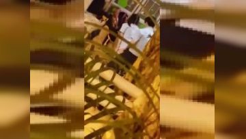 香港某高中学长姐在校园里玩四角兽被偷拍流出